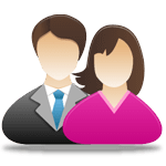 男女シルエット